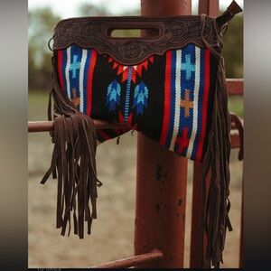 American Darling saddle blanket fringe purse
